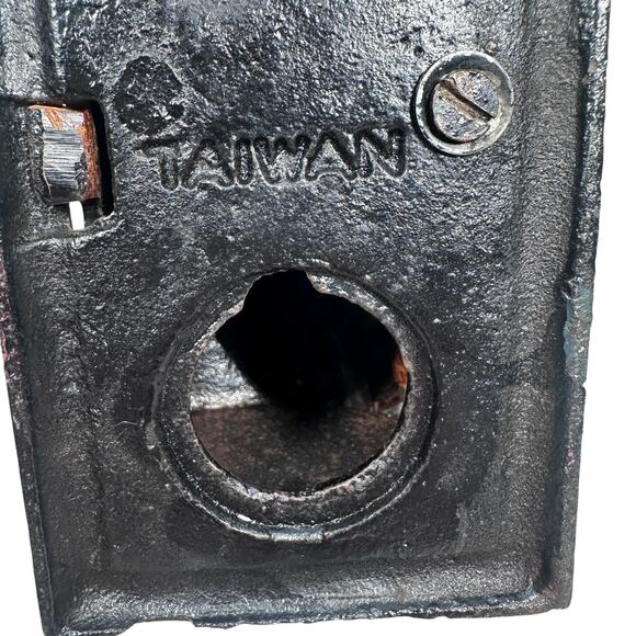 Vintage Cast Iron Bulldog Coin Bank 7.5" Dark Brown Repro Recreation READ - Picture 10 of 10